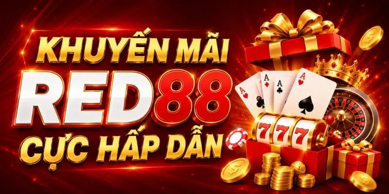 Khuyến mãi RED88 mới nhất 2026 cực khủng Người chơi nhận thưởng nạp đầu, hoàn trả cược và ưu đãi hấp dẫn tại RED88